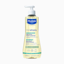 Mustela Stelatopia Eczema-Prone Skin Cleansing Oil - Baby Body Wash with Natural Avocado & Sunflower Oil - Family Skin Care Essentials - EWG Verified - Fragrance-Free & Tear Free - 16.9 fl. oz.