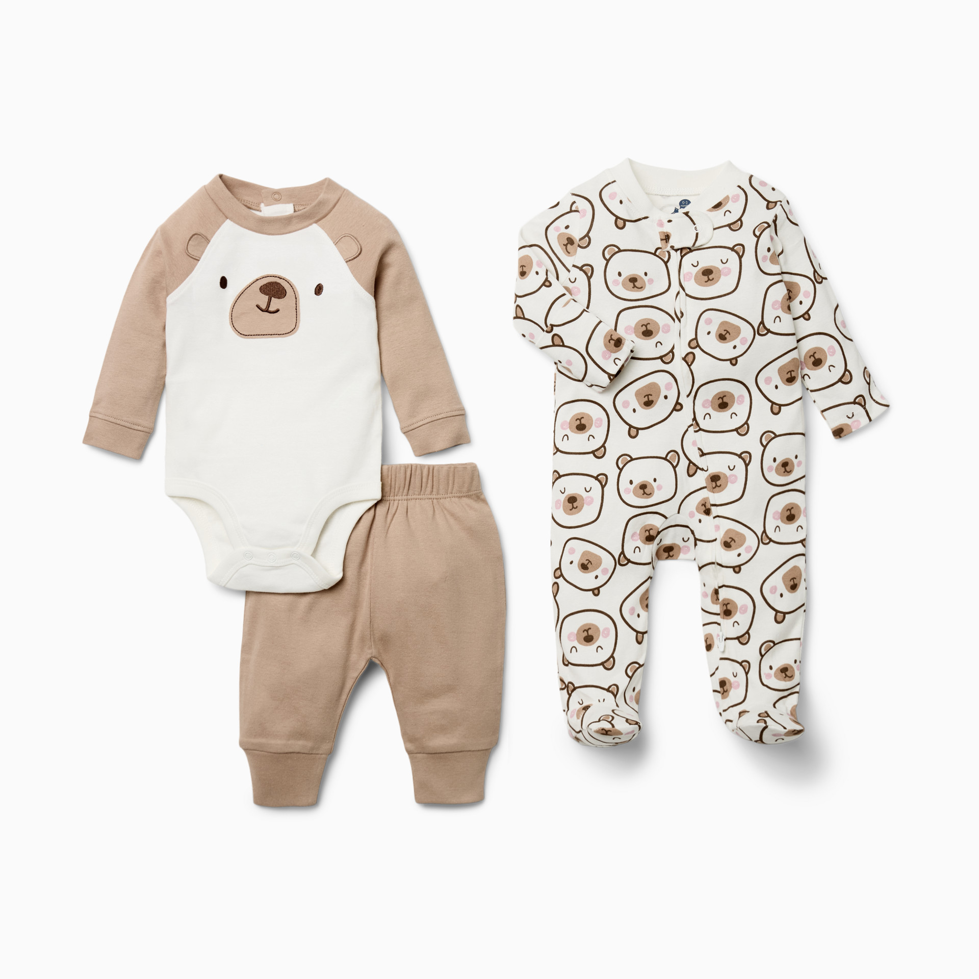 Small Story Organic Cotton 3-Piece Gift Set - Forest Frames, 0-3 M