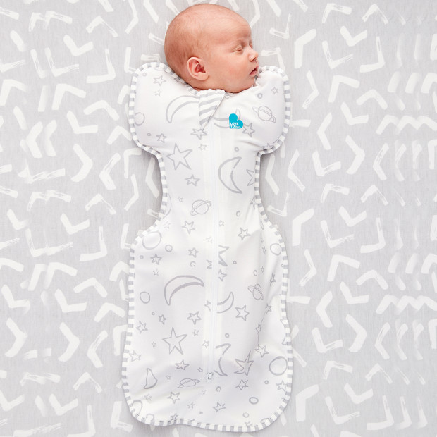 Love to Dream Swaddle UP Silky-Lux 1.0 TOG - Cream Moon, Newborn.