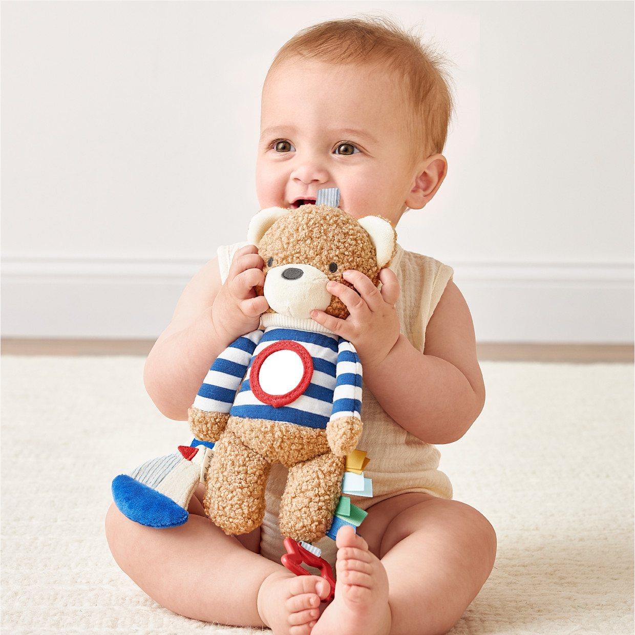 Itzy Ritzy Bitzy Traveler Bear - Multi-Color.