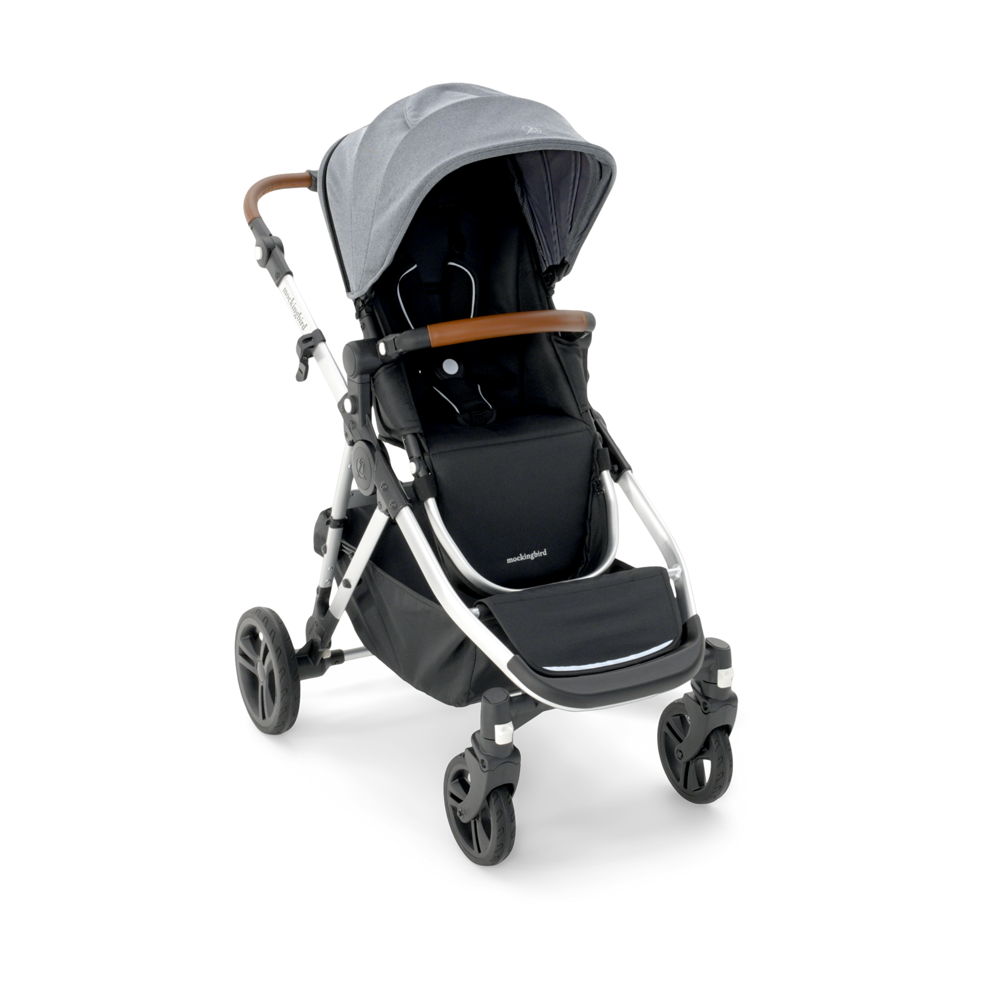 Mockingbird Single-to-Double Stroller 2.0 and Bassinet Bundle