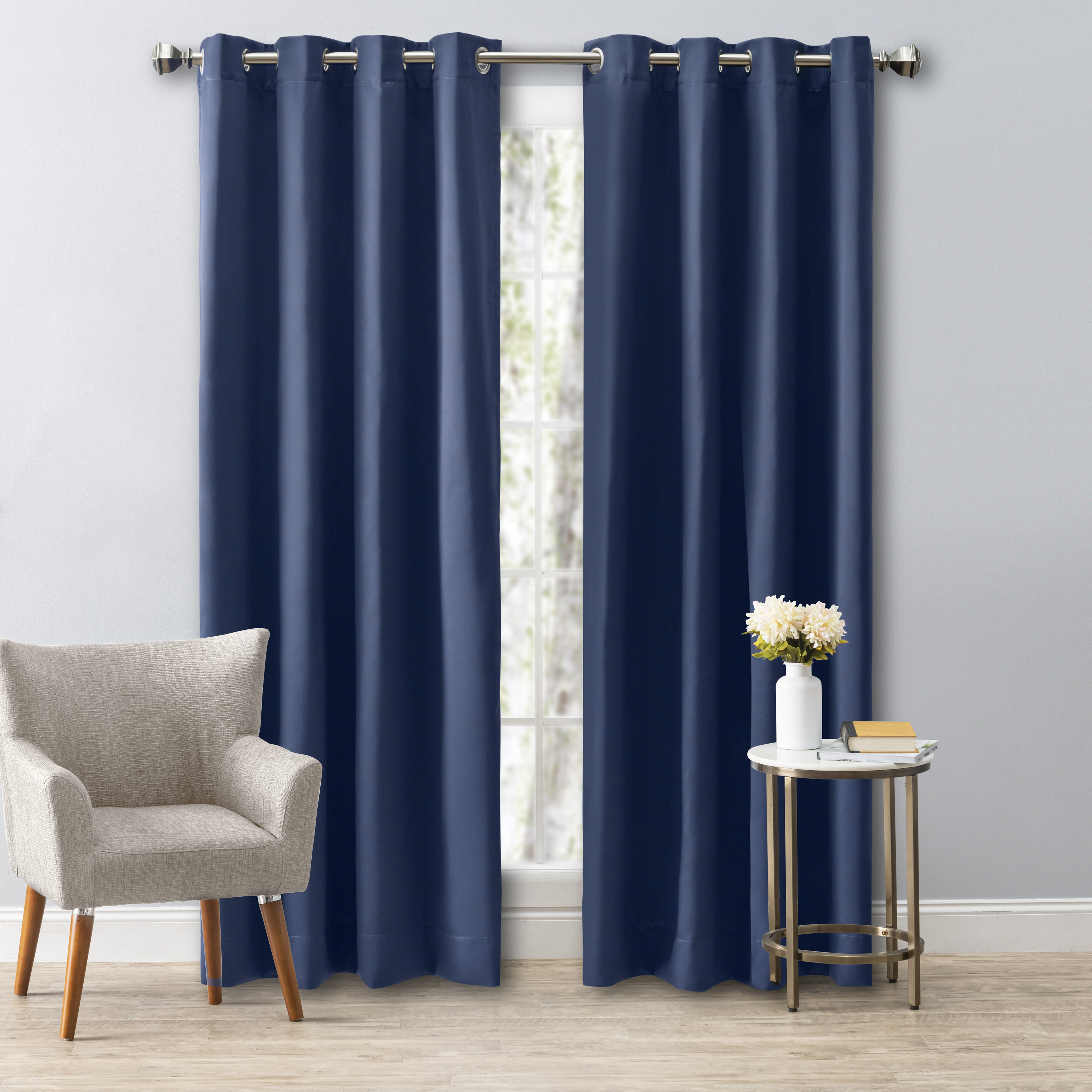 Ricardo Trading Ultimate Black Out Grommet Window Panel Curtain.