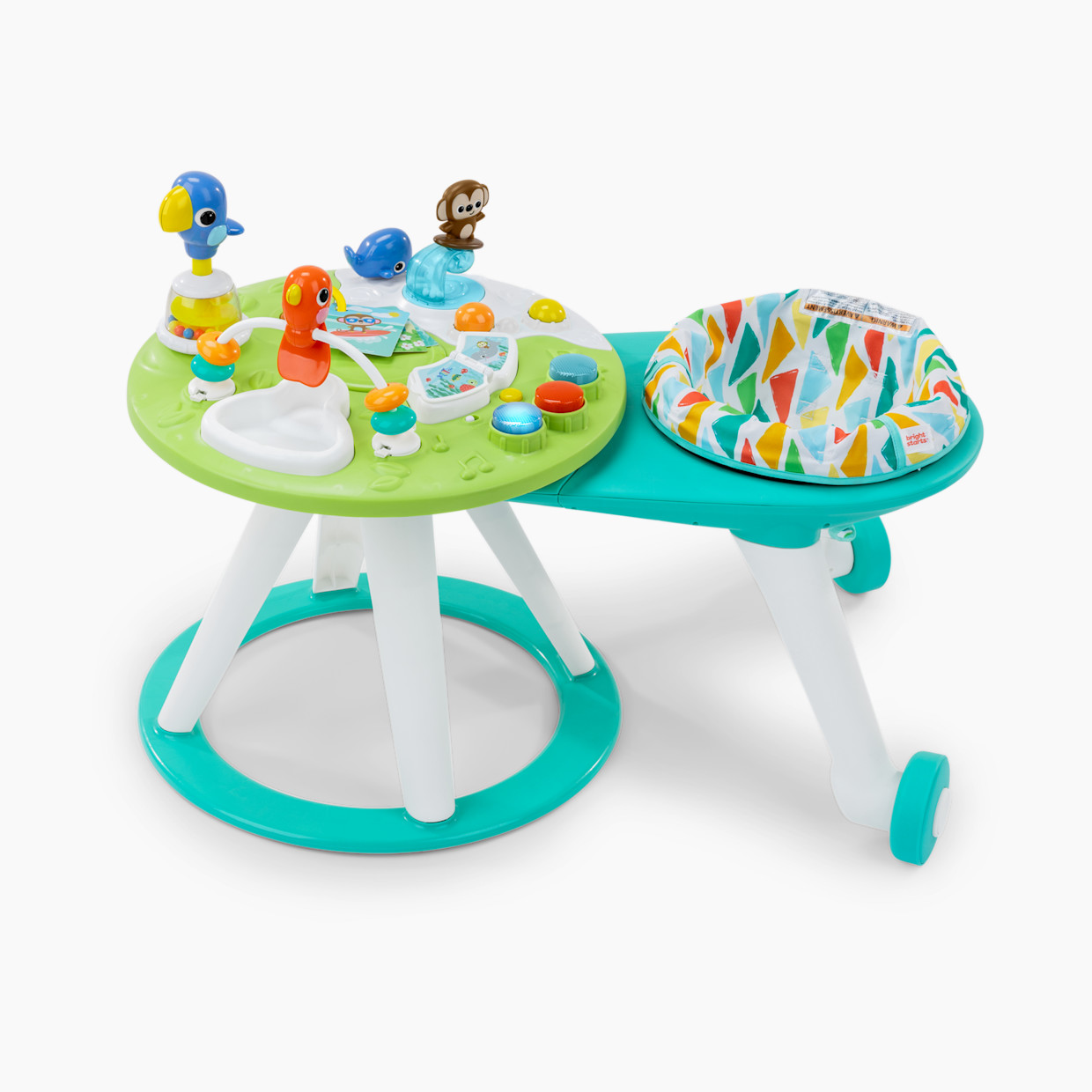 Bright Starts Around We Go 2-in-1 Walk-Around Baby Activity Center and Table - Tropic Cool.