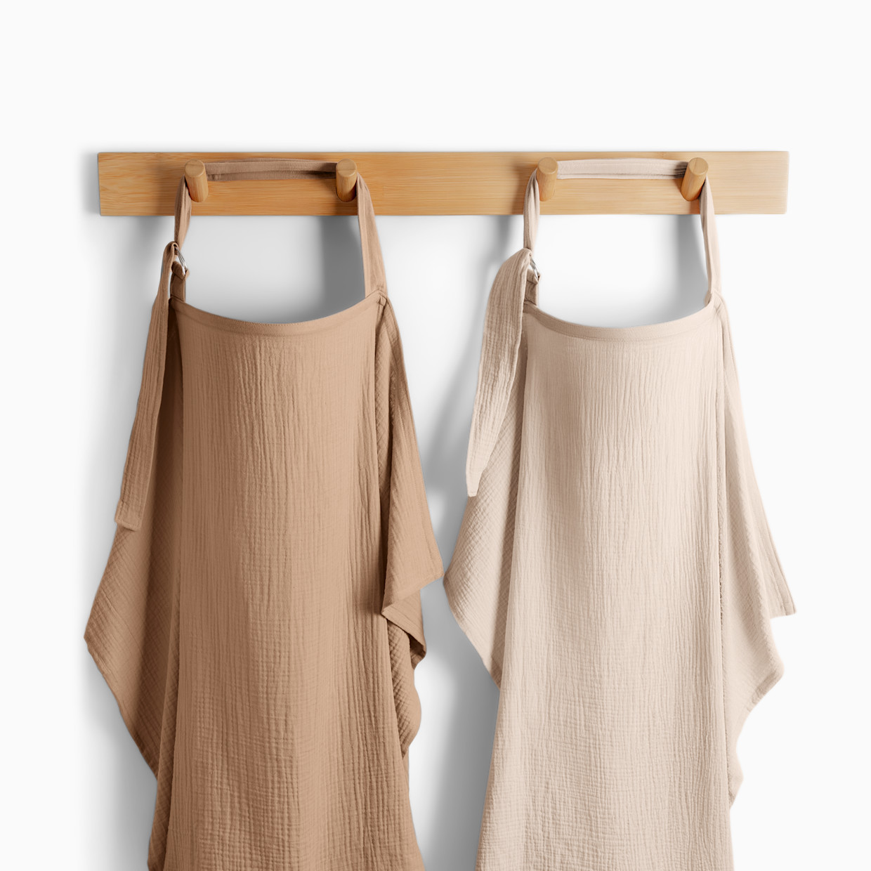 Comfy Cubs Muslin Nursing Cover with Adjustable Neck Strap - Sand And Cedar, 2.