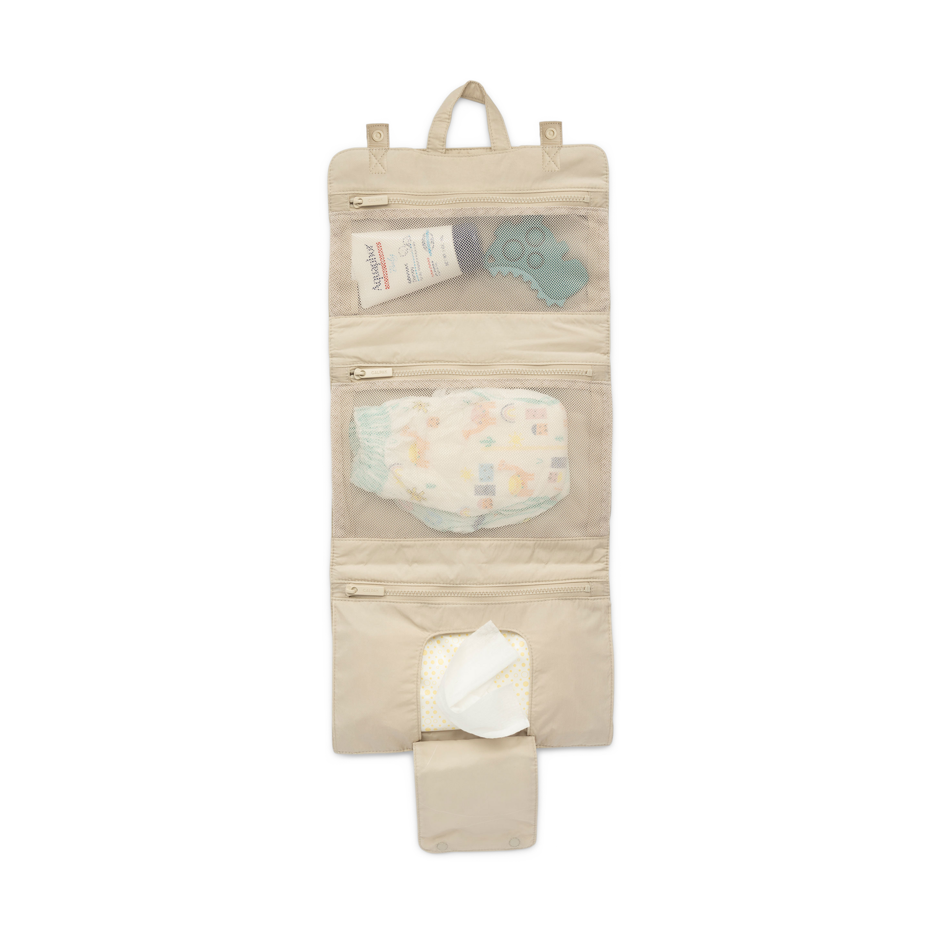 CALPAK Diaper Changing Pad Organizer - Oatmeal.