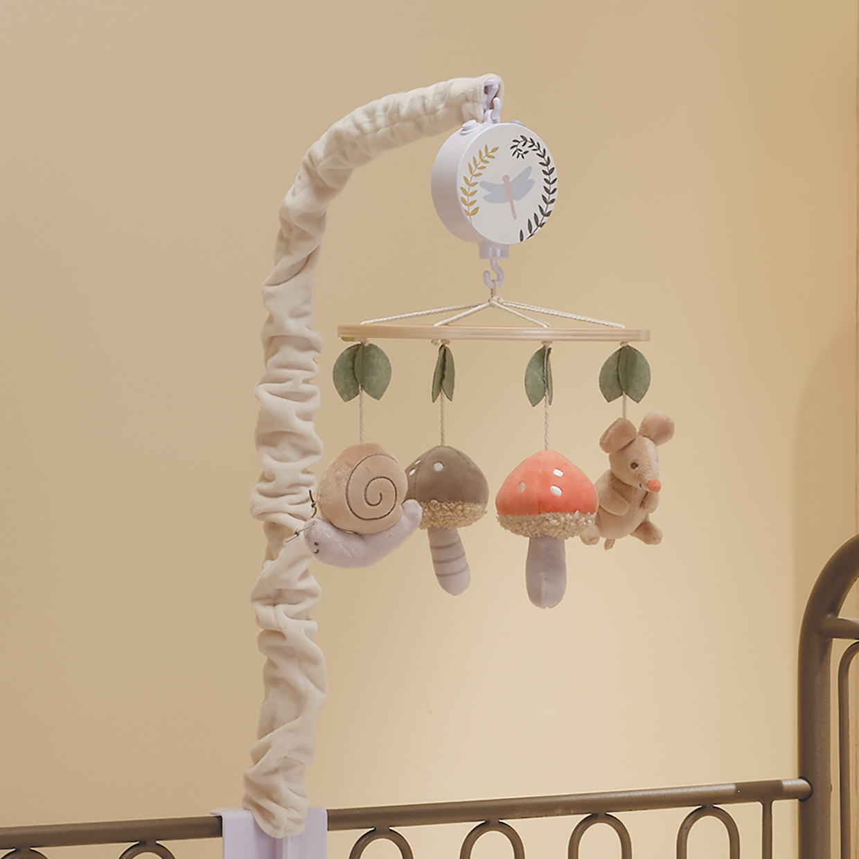 Lambs & Ivy Musical Baby Crib Mobile - Mushroom Meadow.