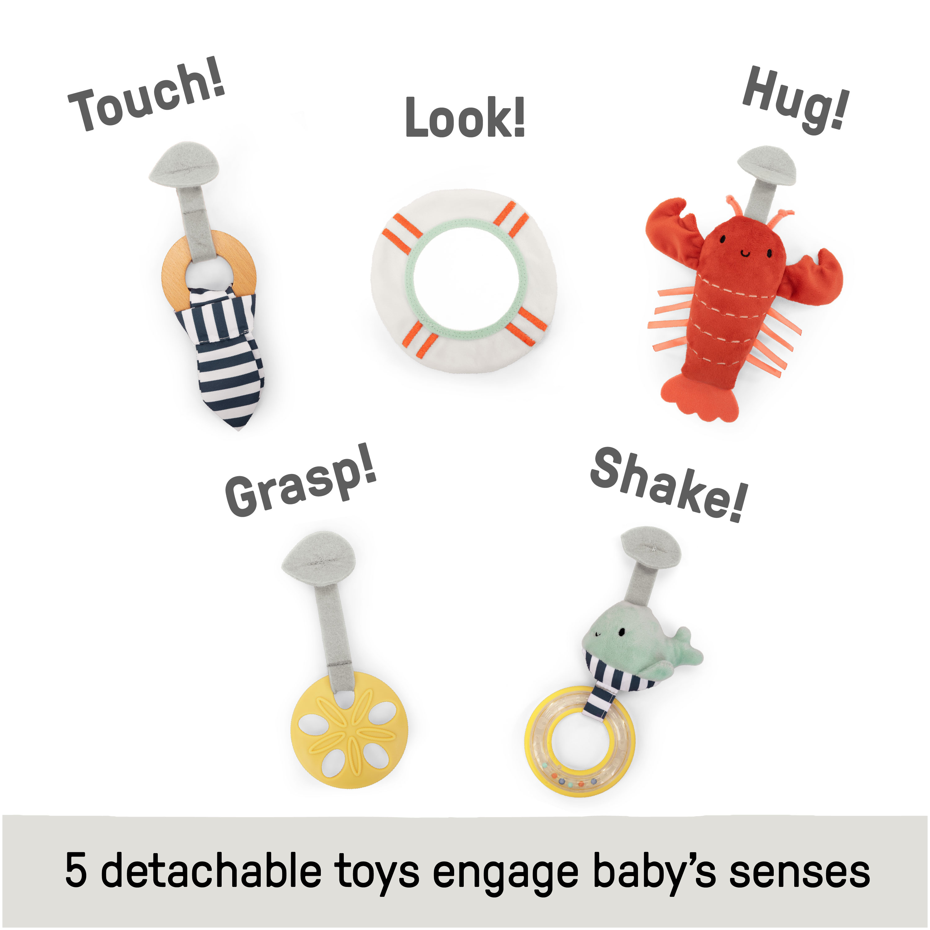 Ingenuity Cozy Spot Duvet Baby Activity Gym and Play Mat - Harbor Haven.