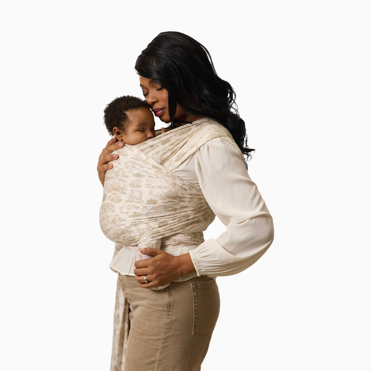 Solly Baby Wrap Carrier - Ecru Toile.