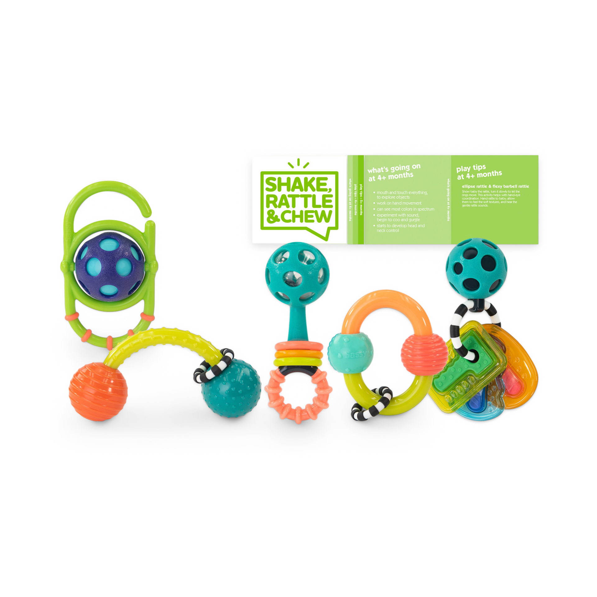 Sassy Shake Rattle & Chew Play Box.