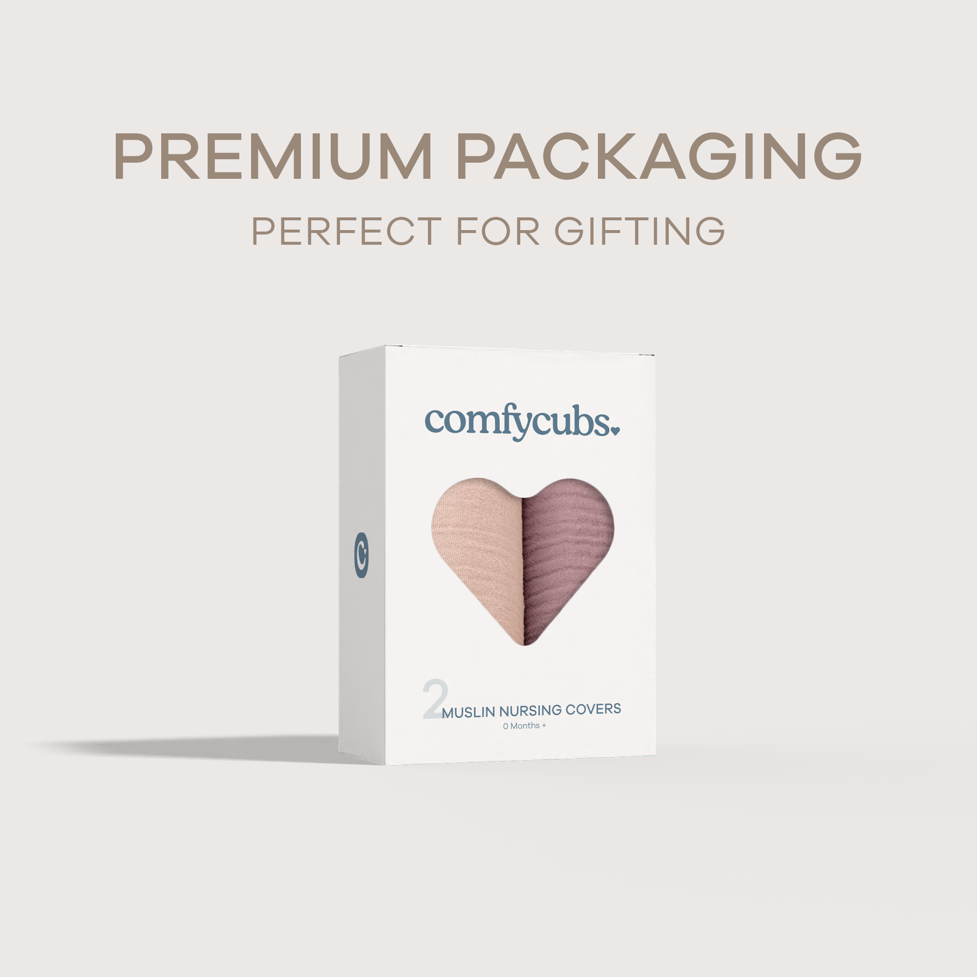 Comfy Cubs Muslin Nursing Cover with Adjustable Neck Strap - Blush And Mauve, 2.