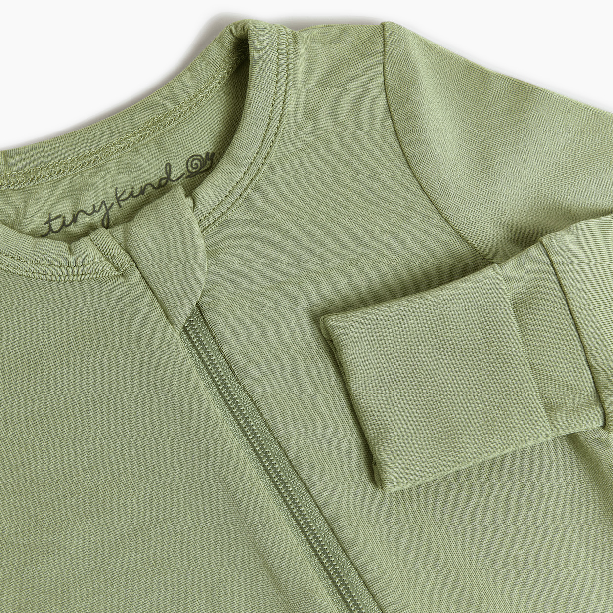 Tiny Kind Bamboo Viscose Convertible Footie - Green, Newborn.