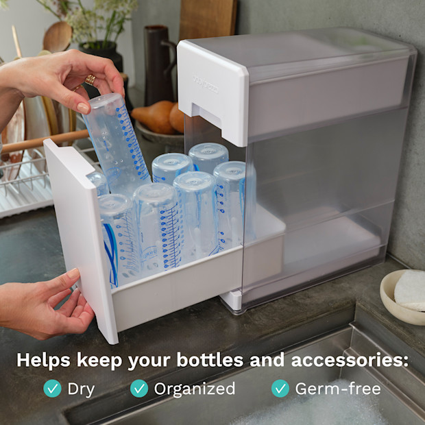 Baby Brezza Covered Drying Rack and Organizer.