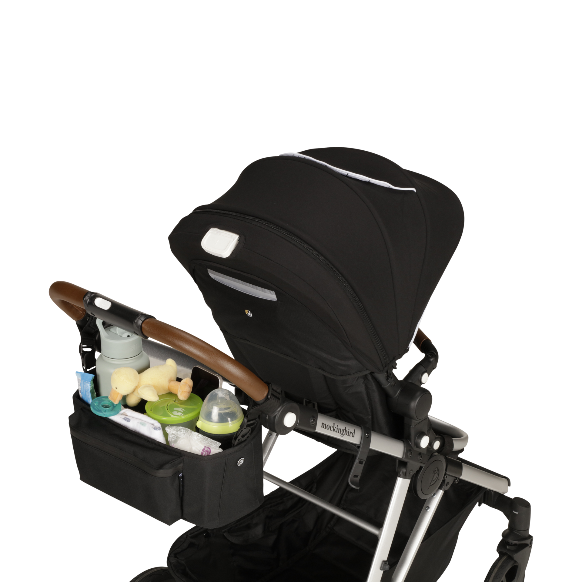 Mockingbird Stroller Parent Organizer - Black.
