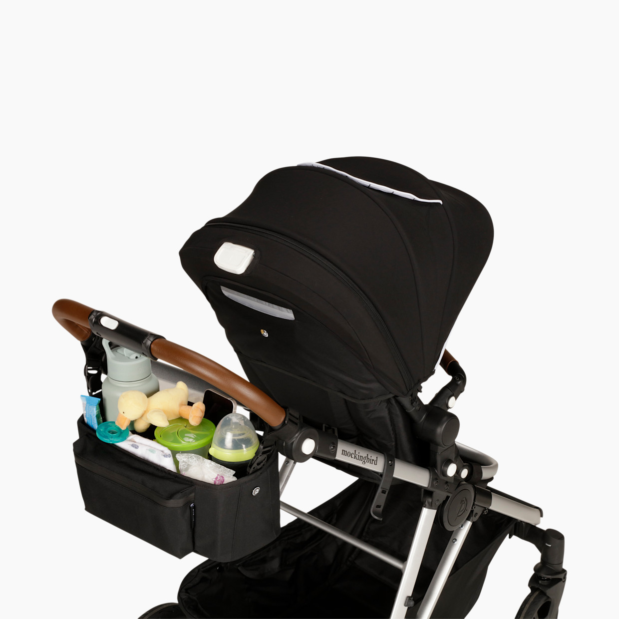 Mockingbird Stroller Parent Organizer - Black.