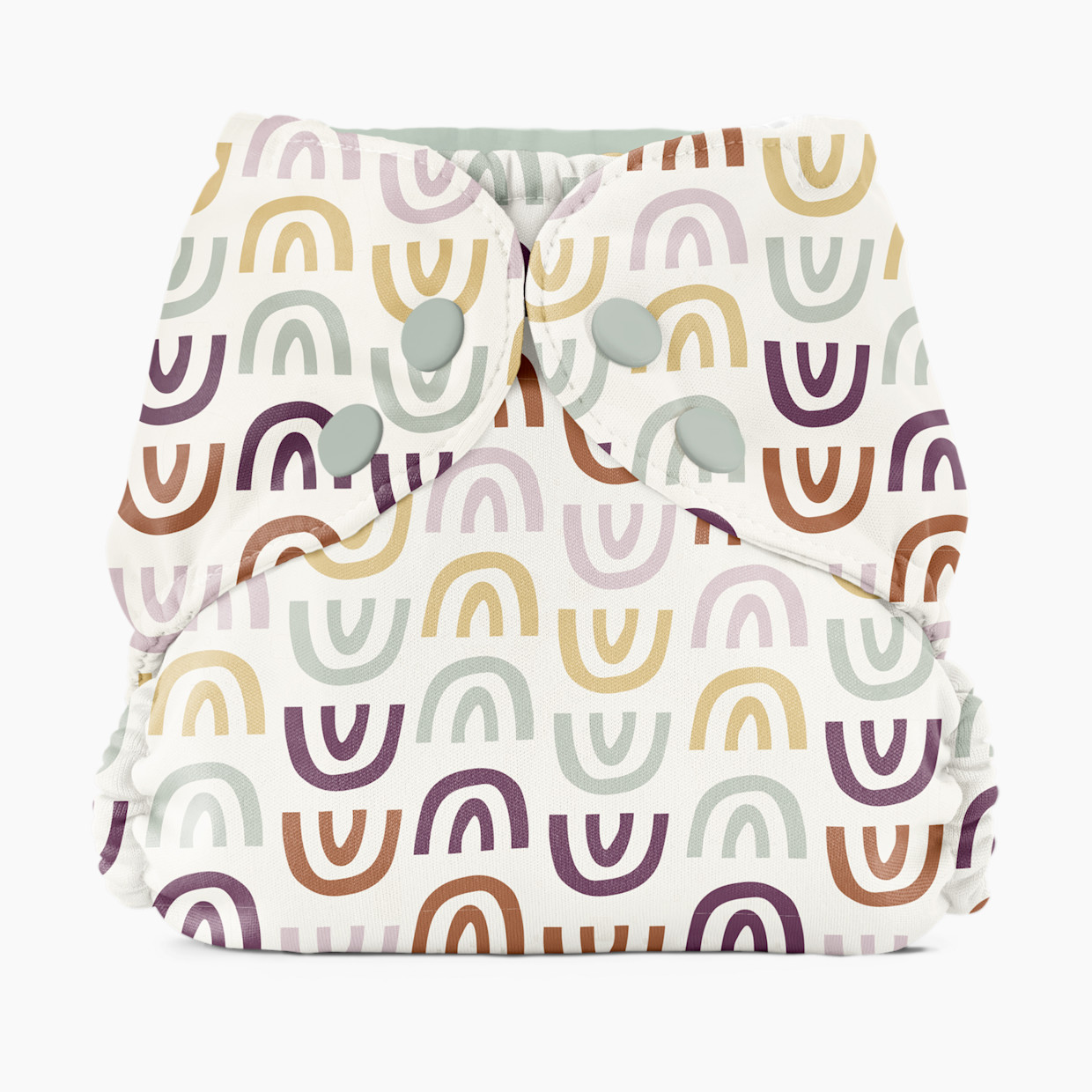 Esembly Recycled Diaper Cover (Outer) + Swim Diaper - Rainbow, Size 2 (18-35 Lbs).