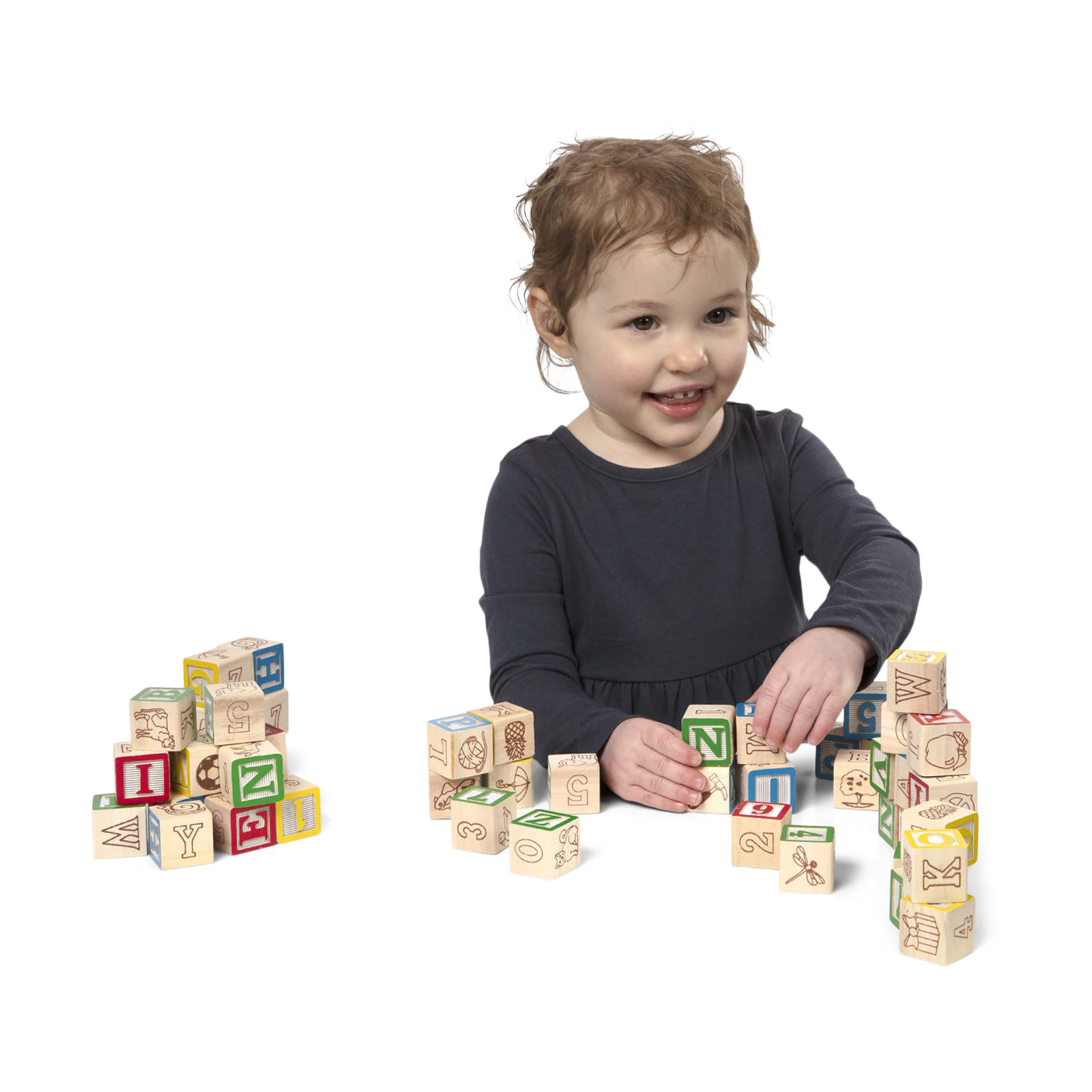 Melissa & Doug Wooden ABC/123 Blocks.