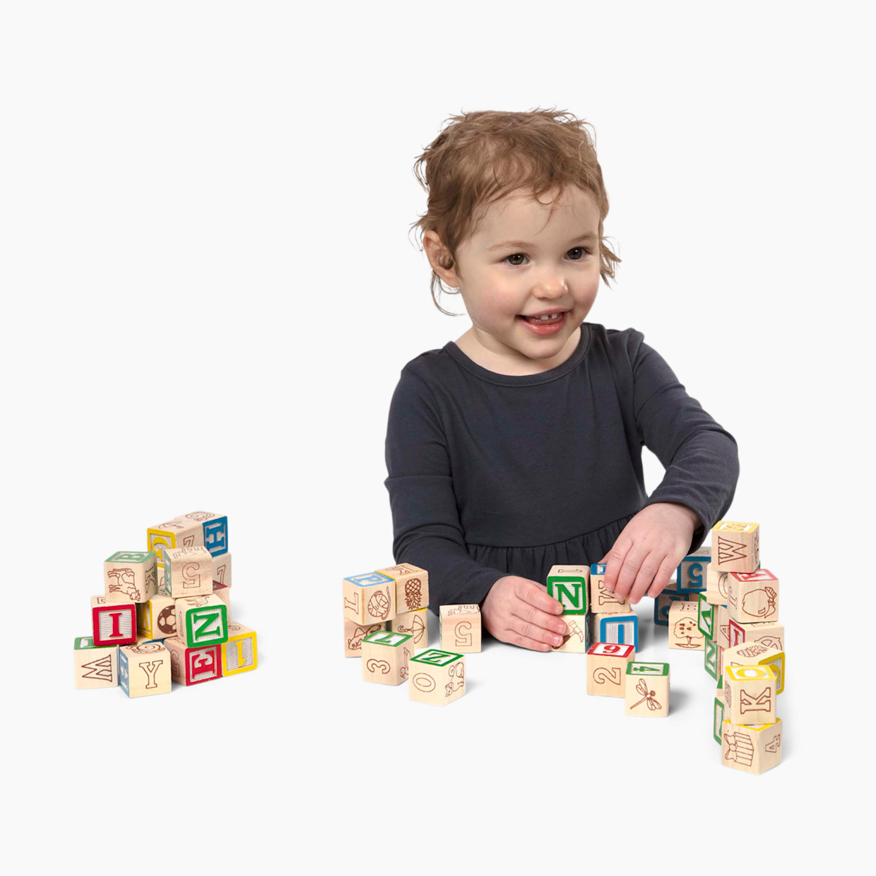 Melissa & Doug Wooden ABC/123 Blocks.