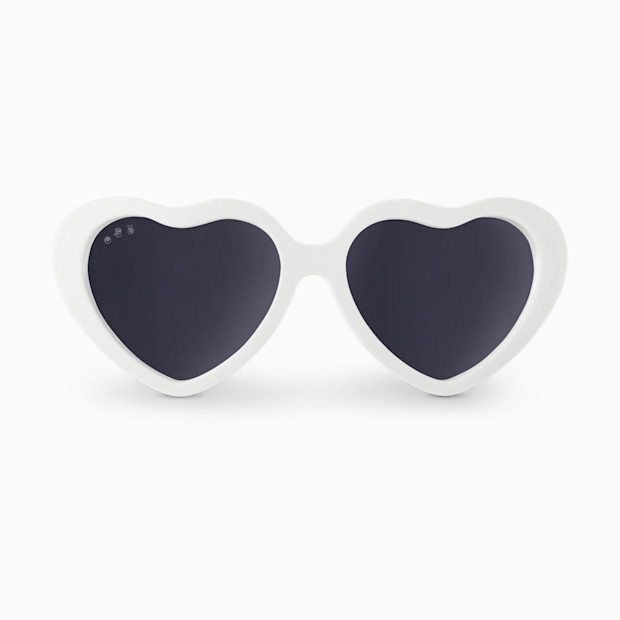 Roshambo Baby Heart Polarized Baby Shades - White, 0-24 M.