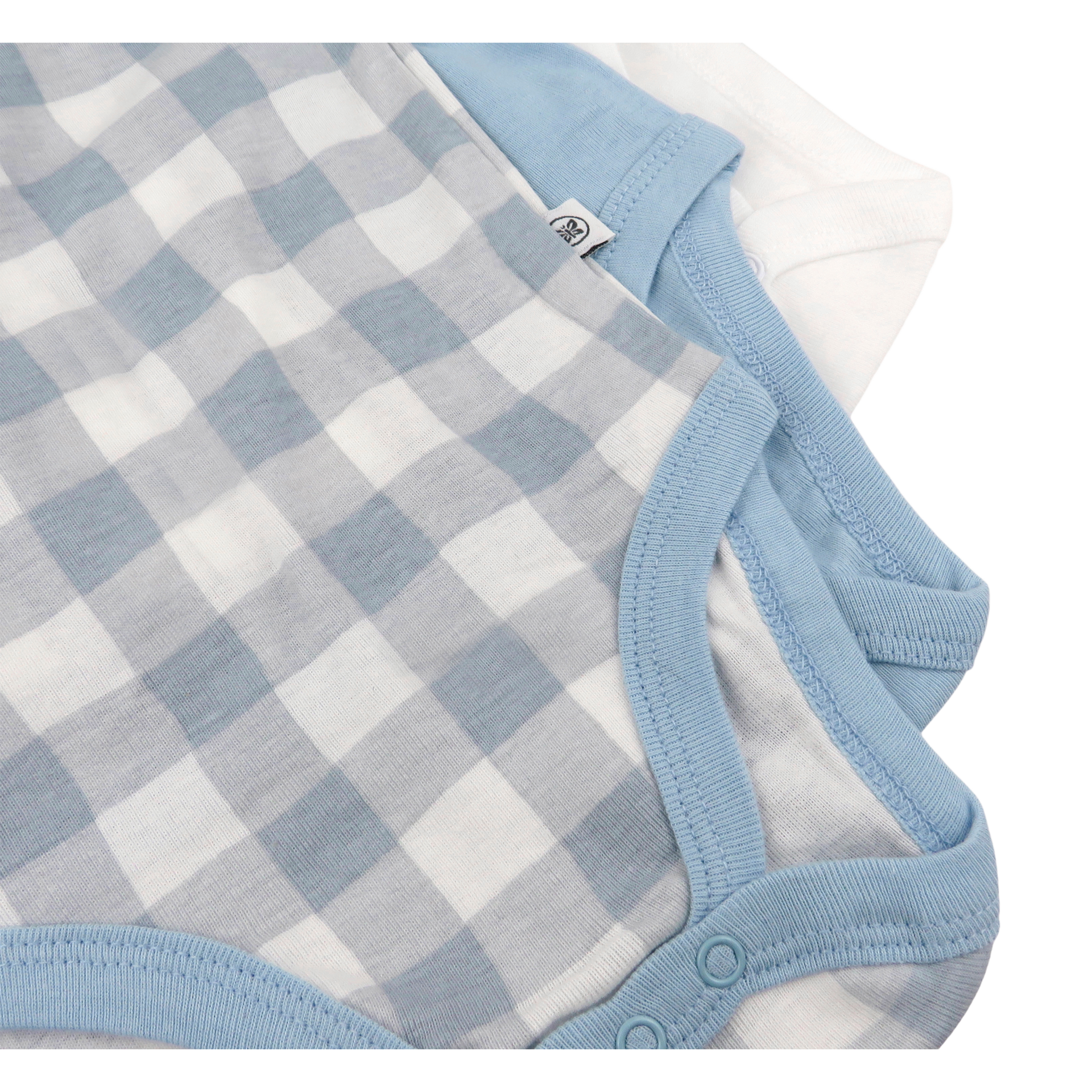 Honest Baby Clothing 3Pack Organic Cotton Long Sleeve Side Snap