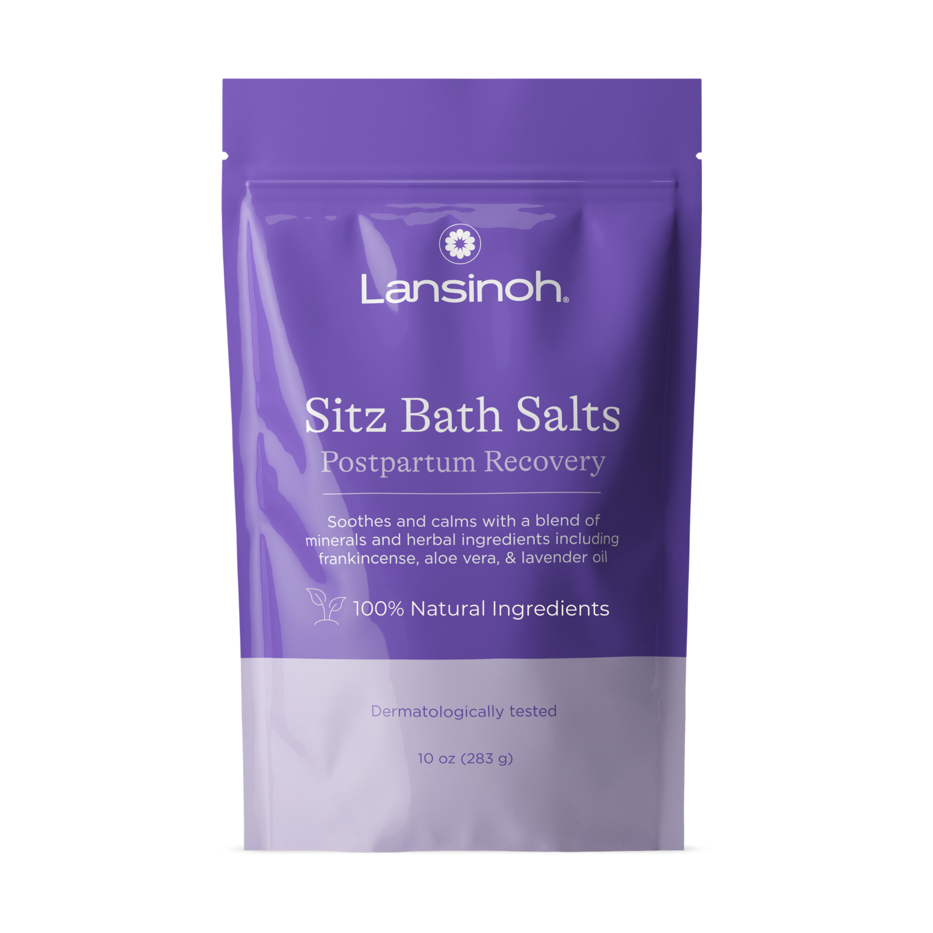 Lansinoh Sitz Bath Salts for Postpartum Recovery.