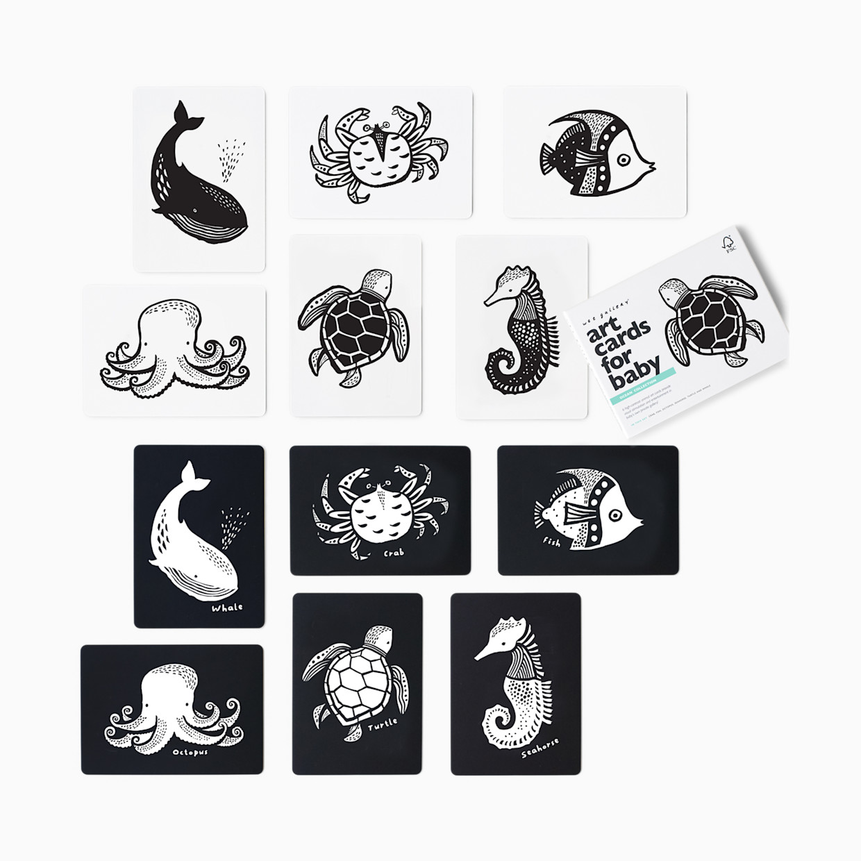 Wee Gallery Art Cards for Baby - Ocean.