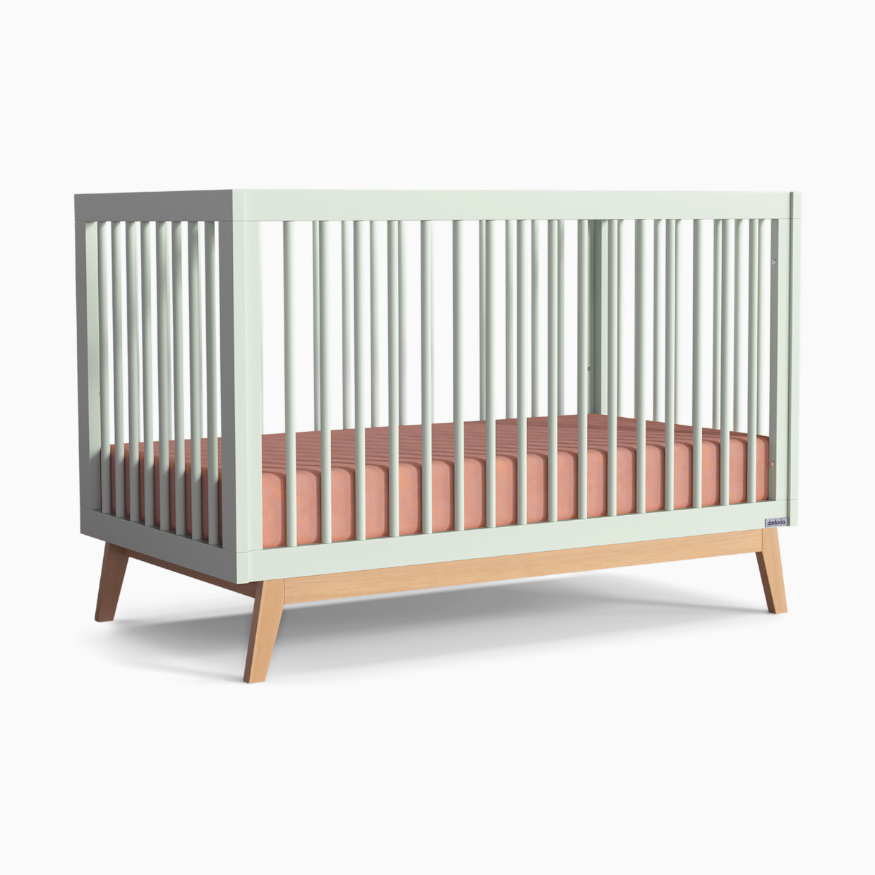 dadada Soho 3-in-1 Convertible Crib - Sage/Natural.