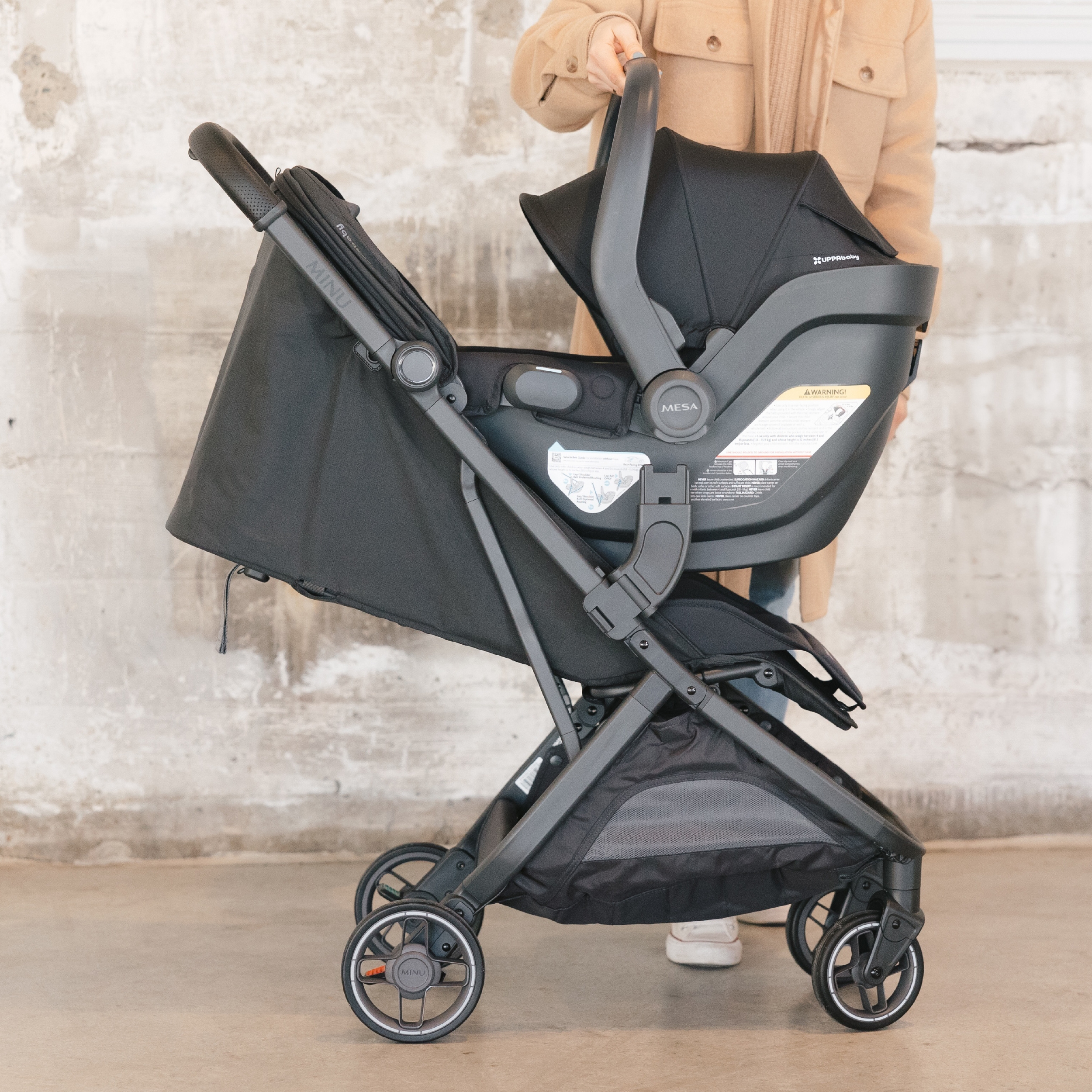 UPPAbaby Minu V3 Stroller, Mesa V3 & Car Seat Adapters - Evelyn.