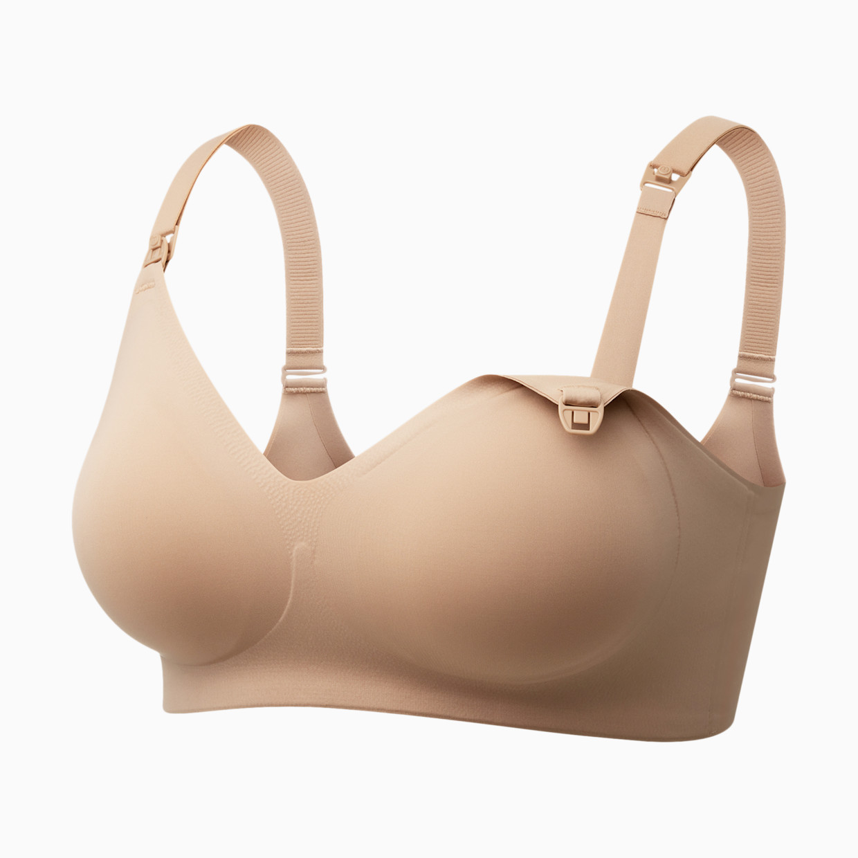 Momcozy Seamless Nursing Bra - Maple Sugar, X-Large.