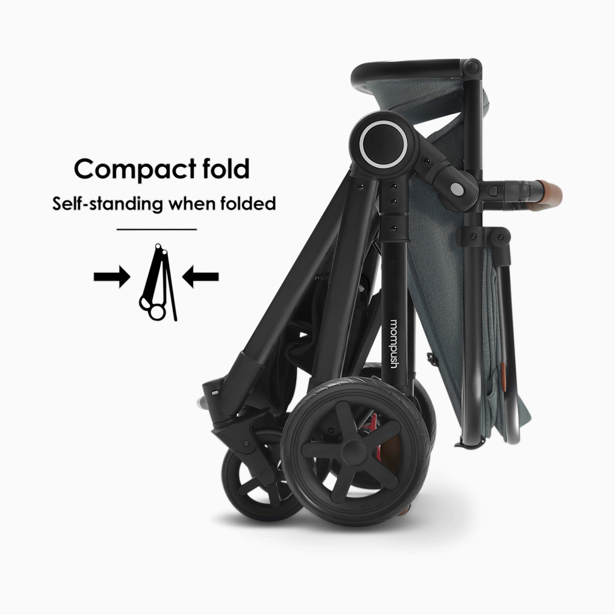 Mompush Ultimate 2 Stroller & Bassinet - Black.