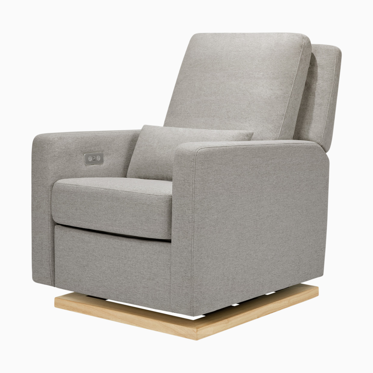 babyletto Sigi Electronic Glider - Performance Grey Eco Weave/Light Base.