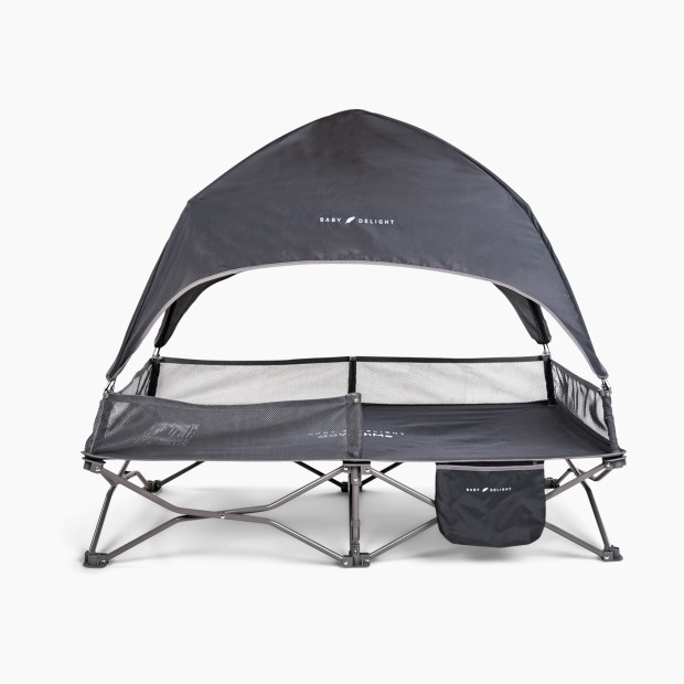 Baby Delight Go With Me Bungalow Deluxe Portable Travel Cot - Grey.