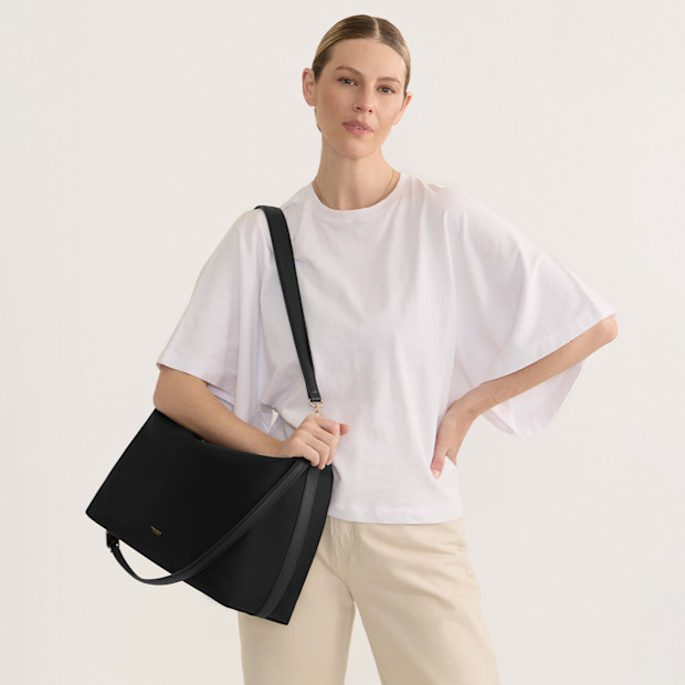 Mina Baie Sienna Nylon Tote Bag.