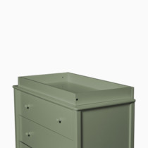 Olive green dresser with changing top tray