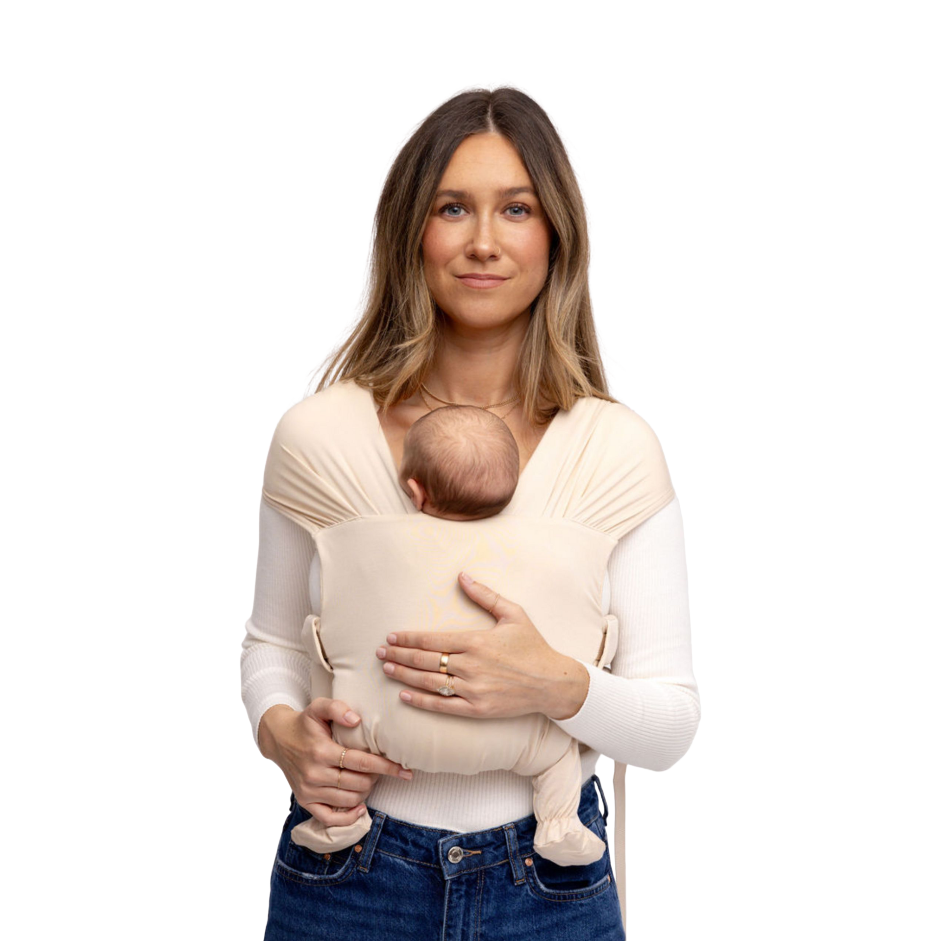 WildBird - Aerial Buckle Wrap - 0-6 Months - Standard (XS-XL) Sparrow - Newborn Baby Carrier - Front Carry - Soft Fabric, Straps, Head Support, Padded Waist Belt - Baby Essentials - New Mom Gifts