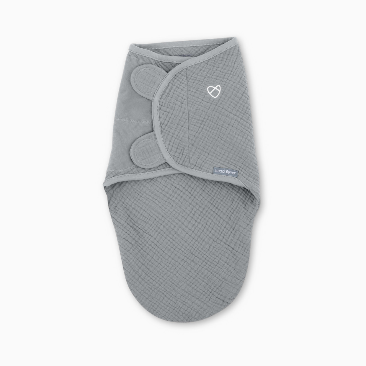 Ingenuity SwaddleMe Muslin Original Swaddle - Granite, 0-3 M.