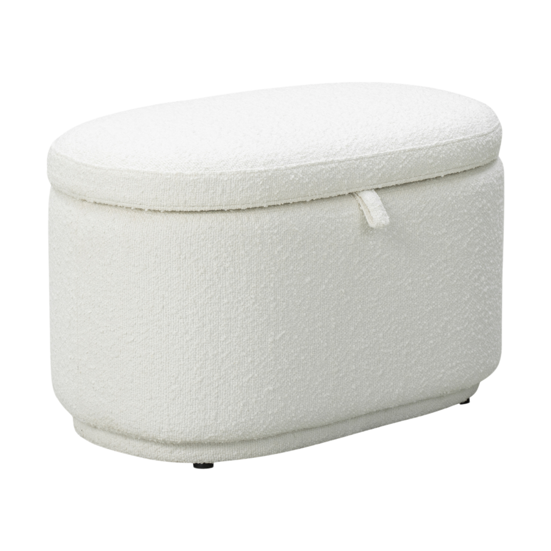Nurture& The Storage Ottoman - Boucle White.