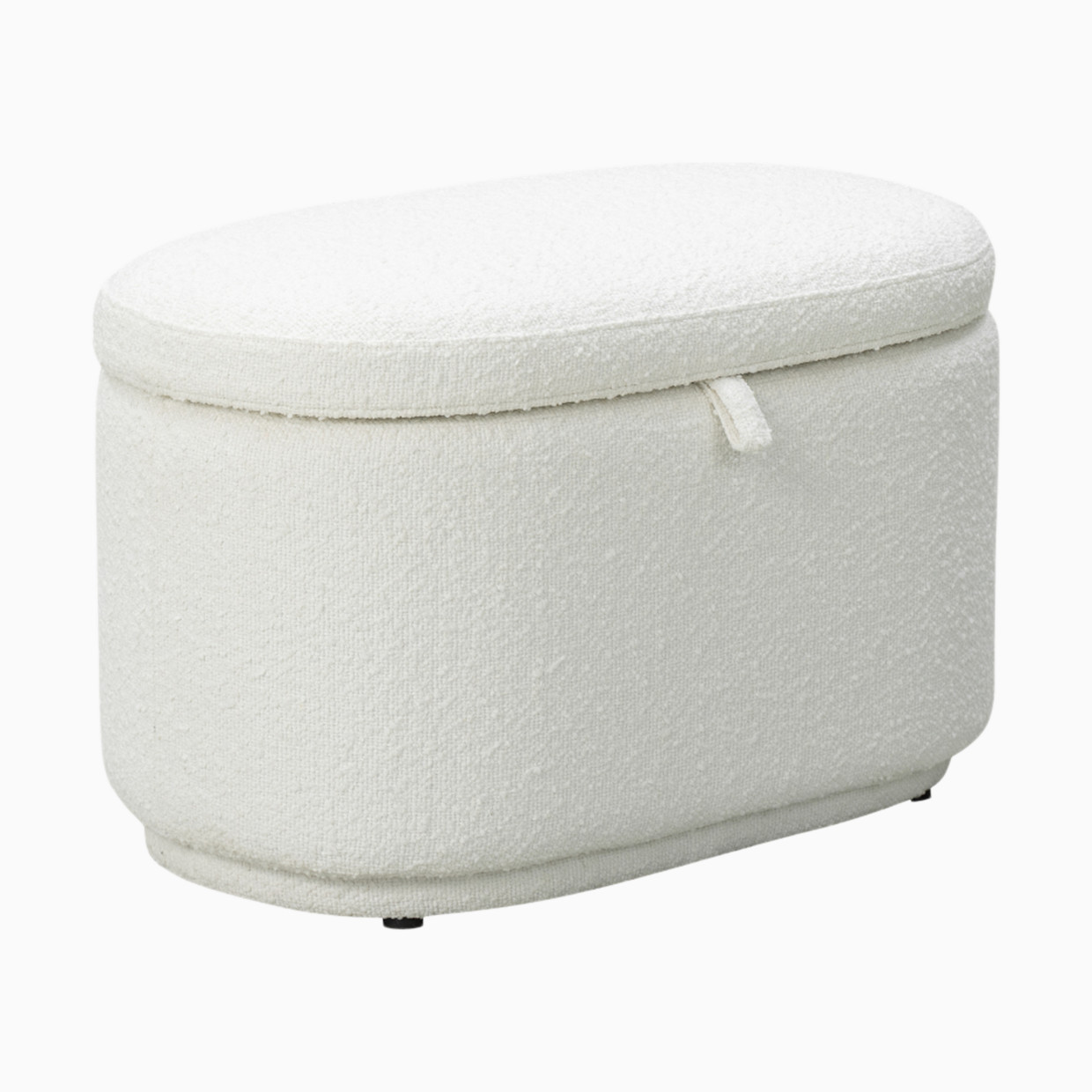 Nurture& The Storage Ottoman - Boucle White.