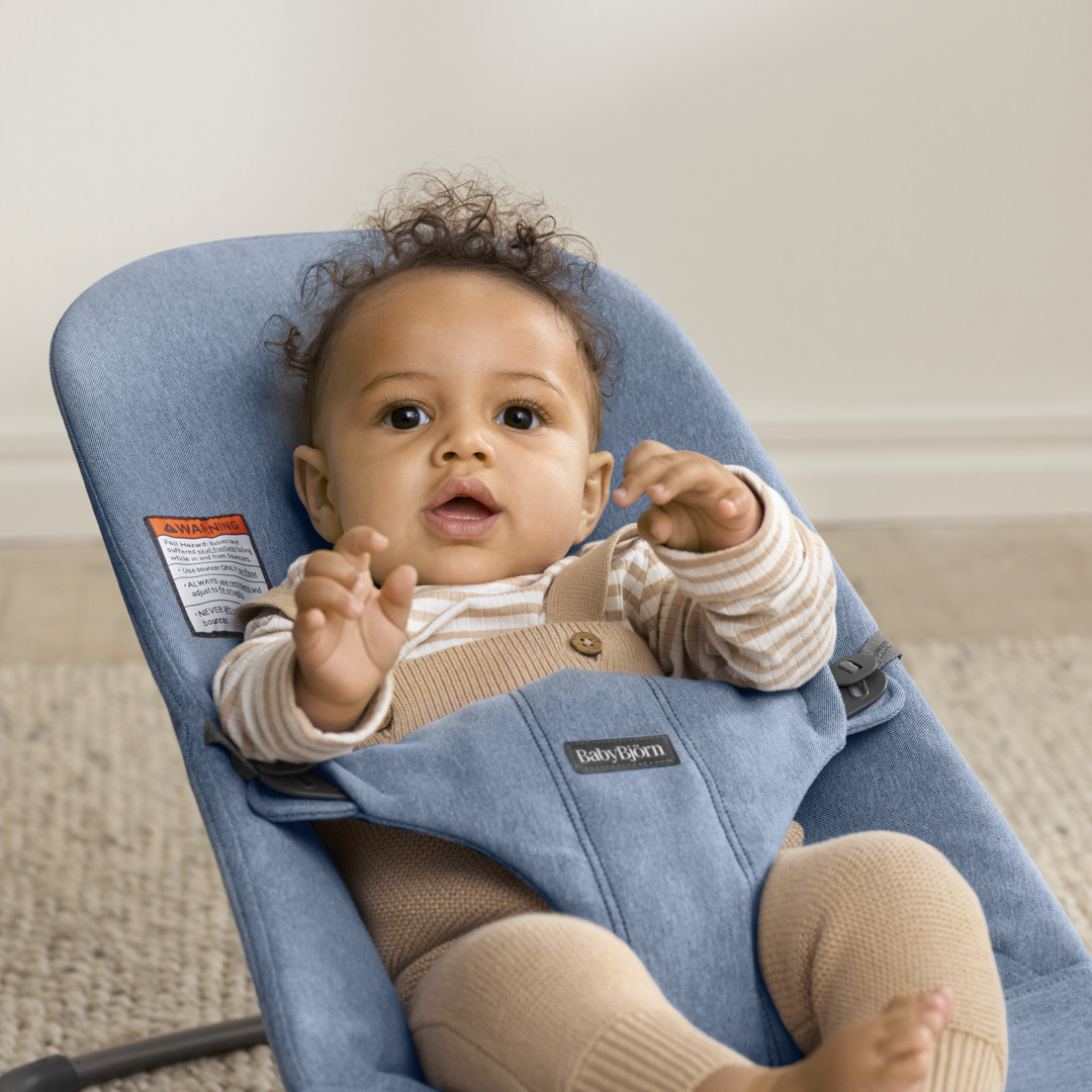 BabyBjörn Bouncer Bliss - Blue Melange.