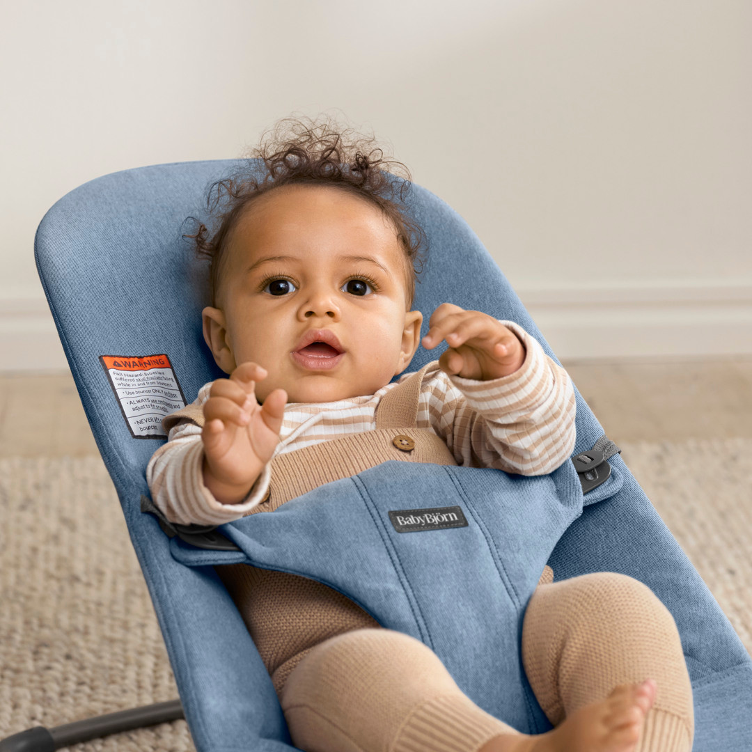 BabyBjörn Bouncer Bliss - Blue Melange.