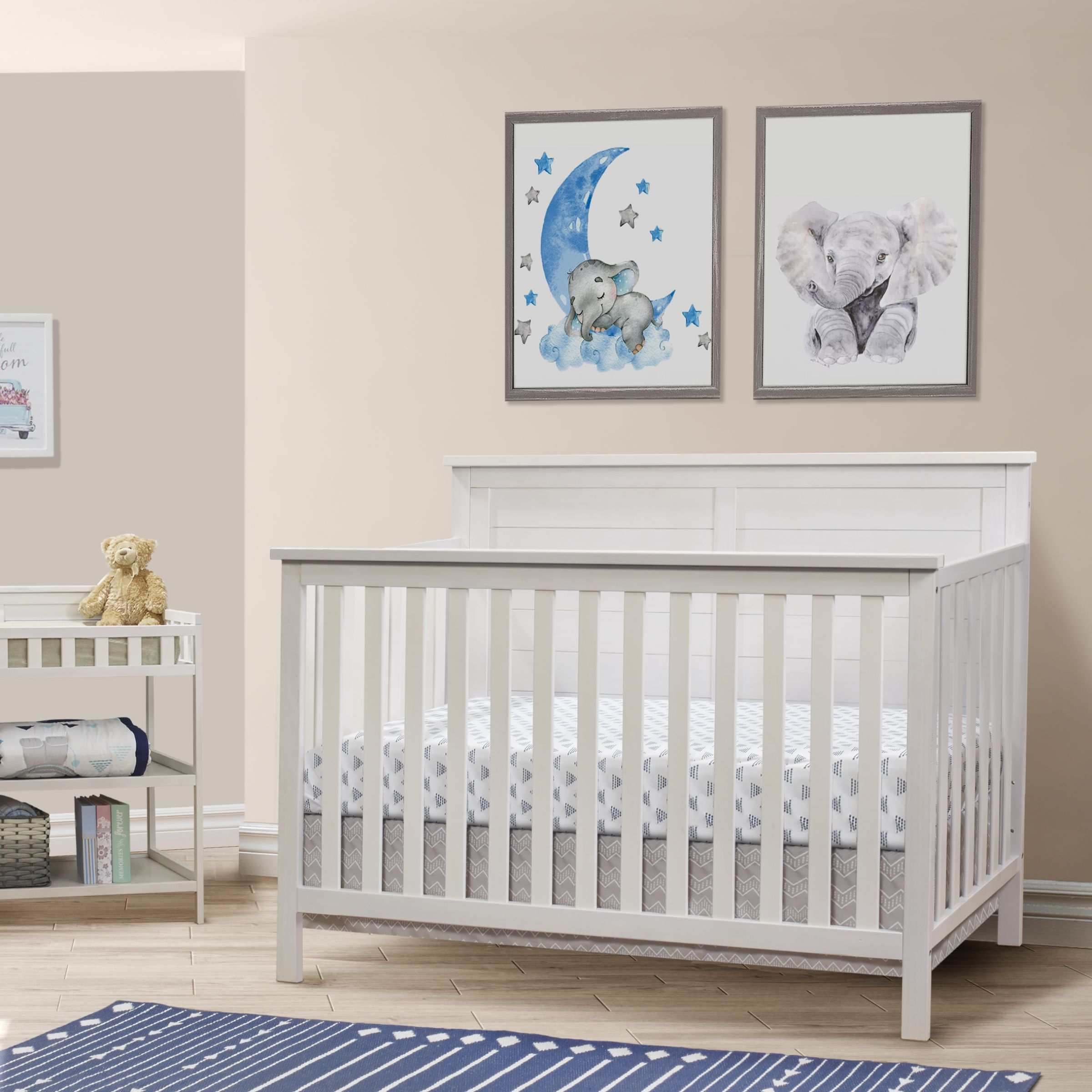 Sorelle Ashley Crib - Weathered White.
