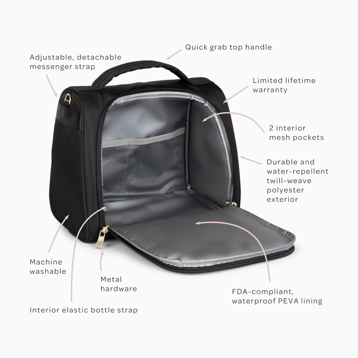 JUJUBE The Insulated Bottle Bag - Black.