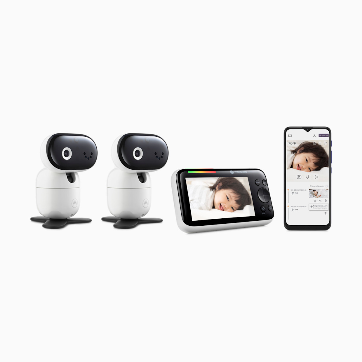 Motorola PIP1610 HD Connect 5" 1080p Remote Pan/Tilt Video Baby Monitor - 2 Cameras.
