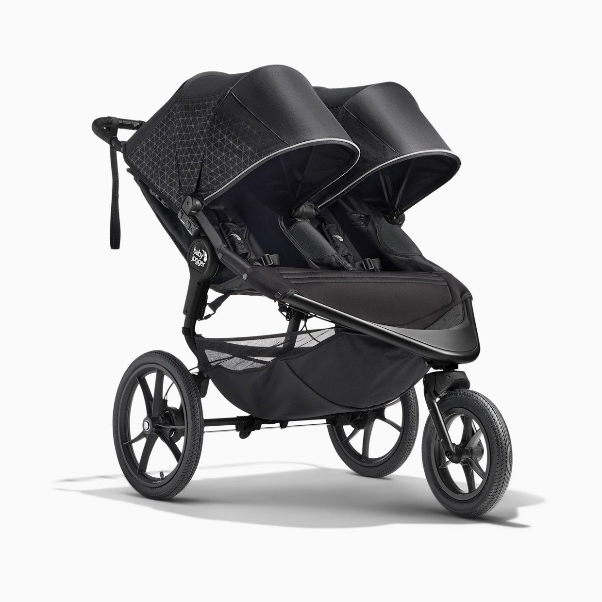 Baby Jogger Summit X3 Double Jogging Stroller - Midnight Black.