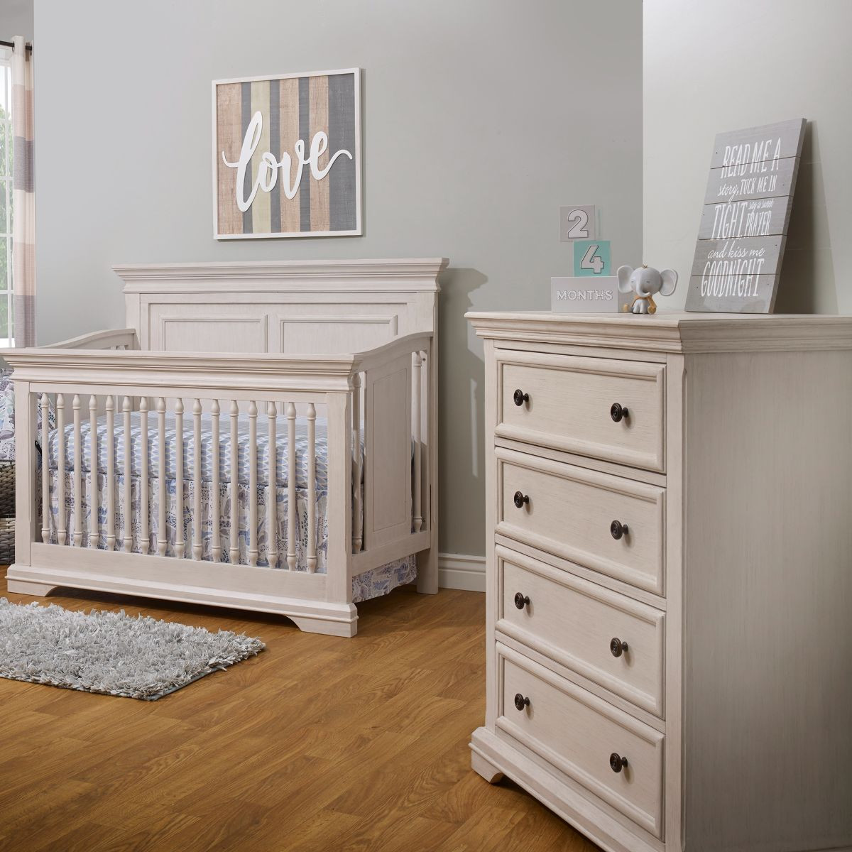Sorelle Portofino Crib - Brushed Ivory.