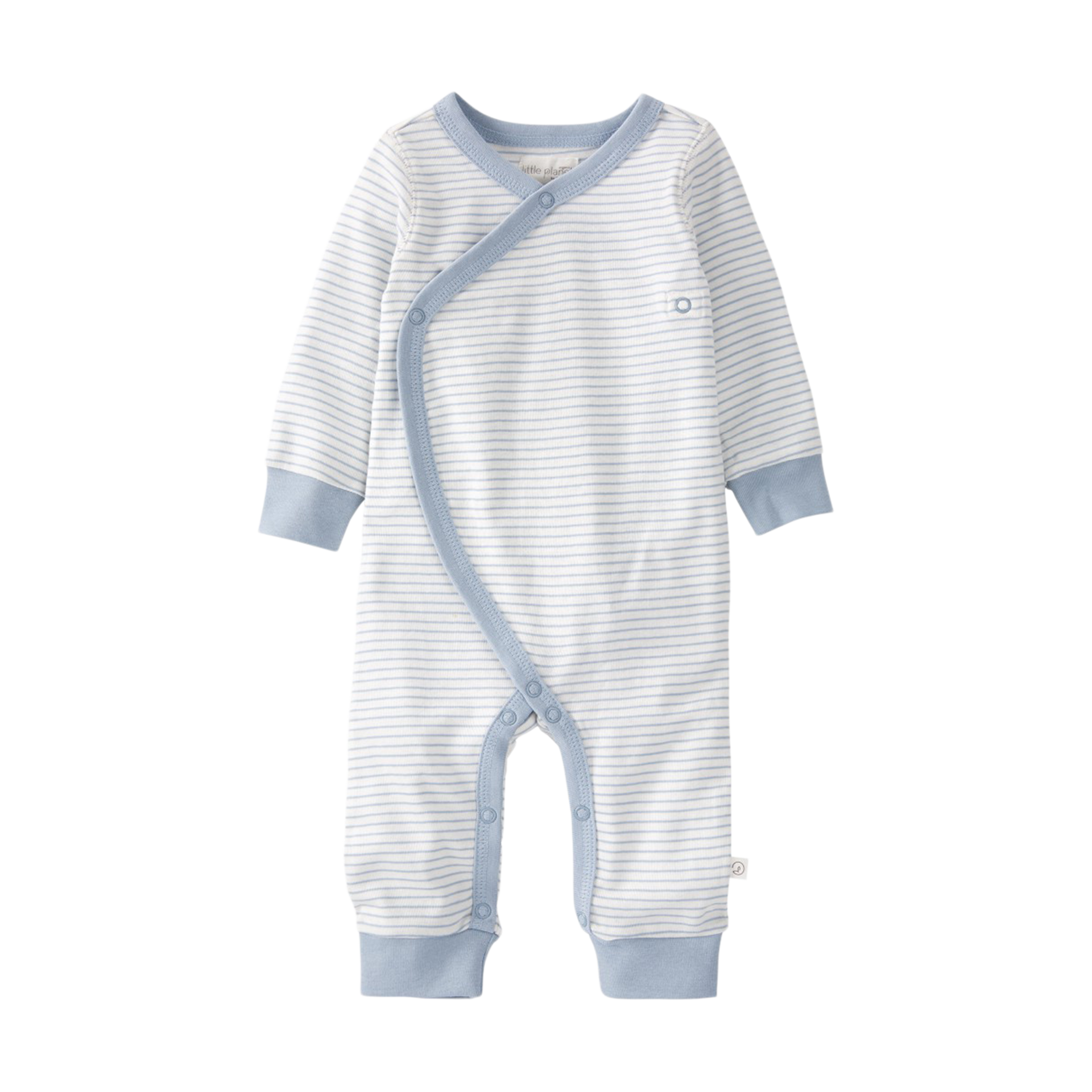 Carter's Little Planet Organic Cotton Wrap Sleep & Play Pajamas in Stripes.