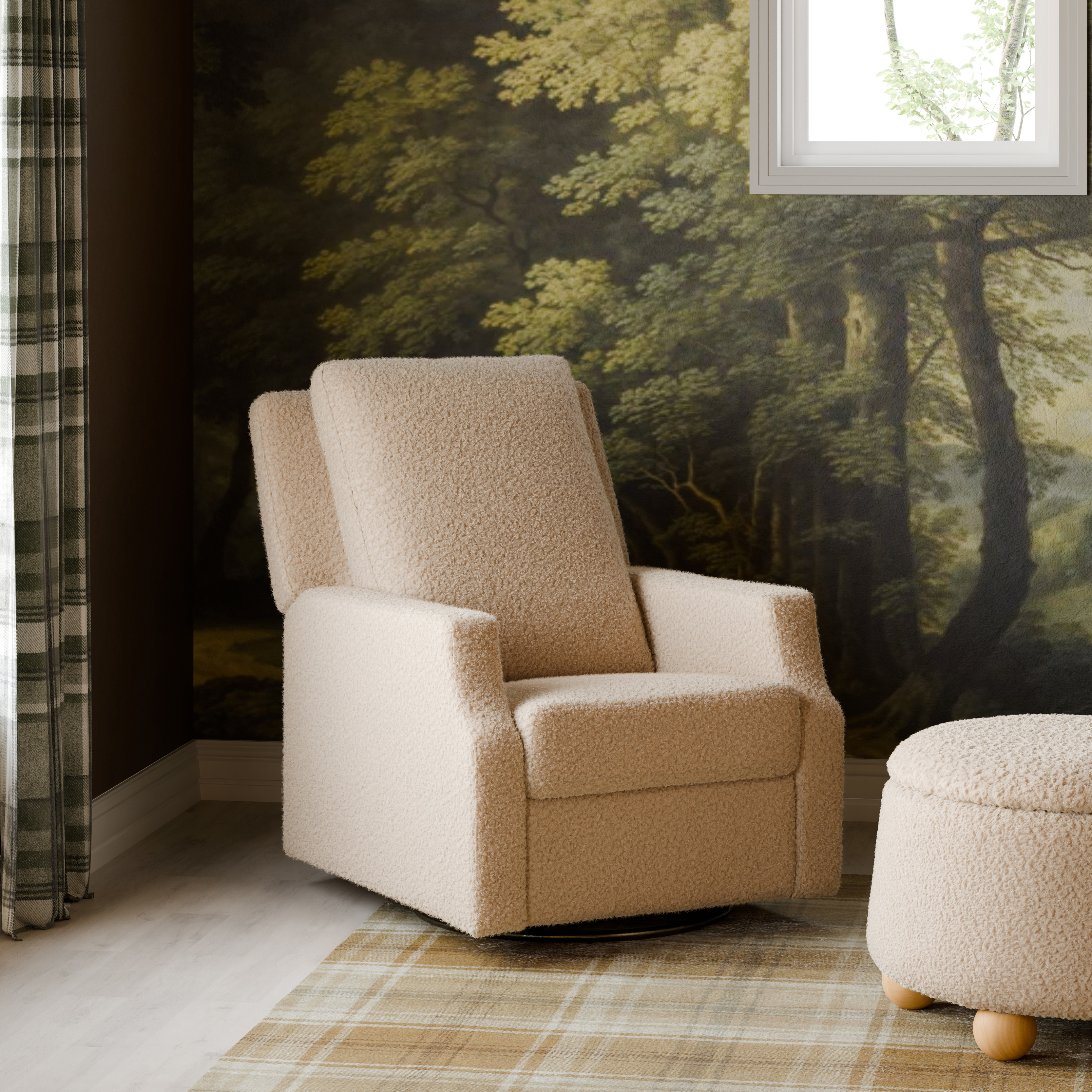 Namesake Crewe Recliner and Swivel Glider - Chai Shearling.