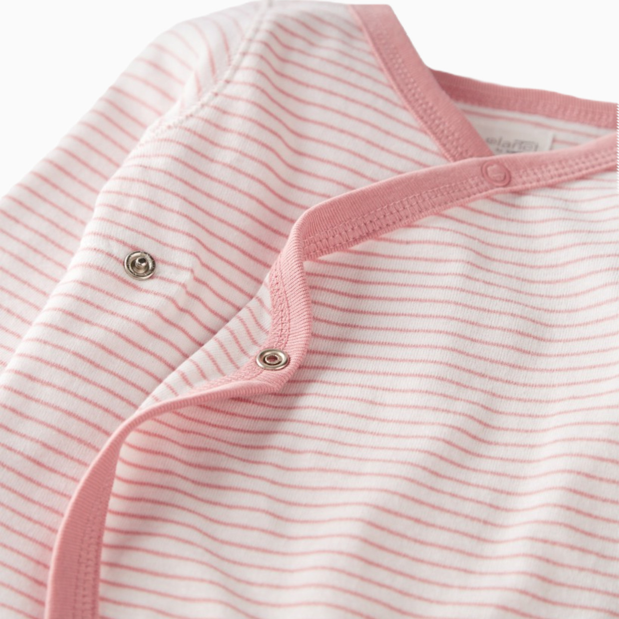 Carter's Little Planet Organic Cotton Wrap Sleep & Play Pajamas in Stripes - Multi Pink Stripe, 0-3 M.