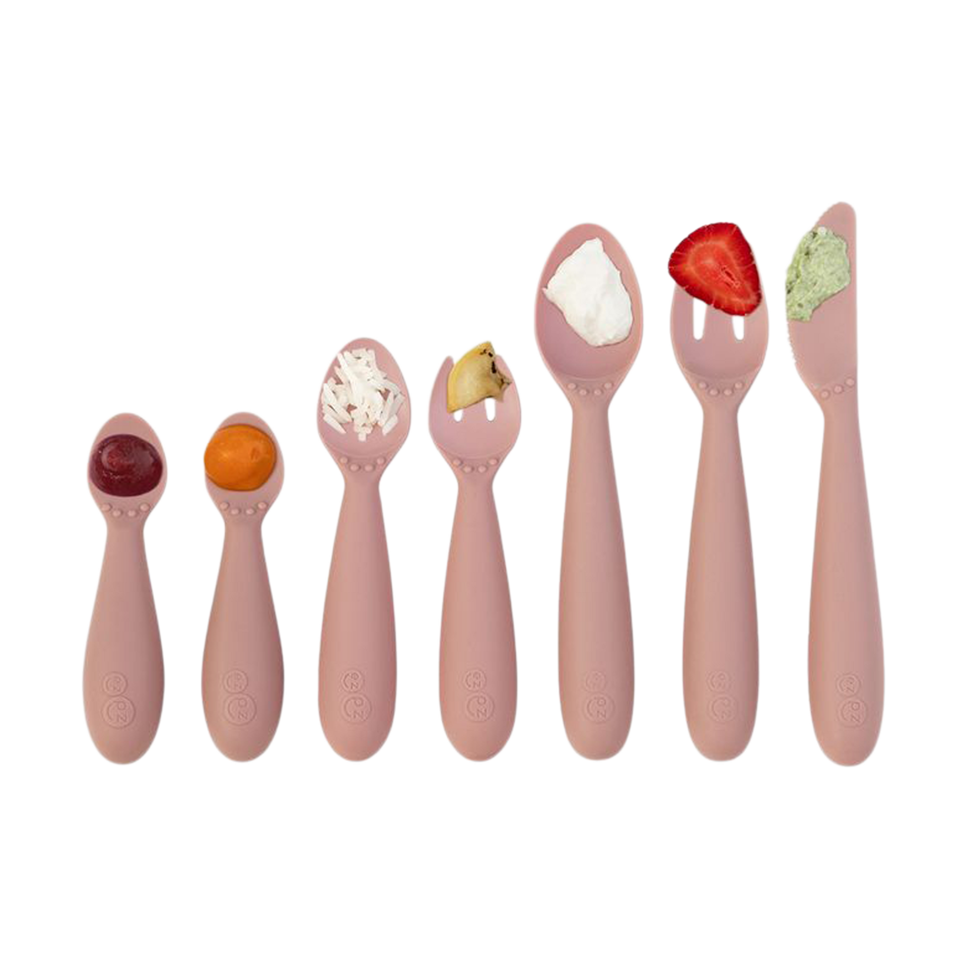 ezpz Developmental Utensil Set - Blush.