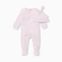 Burt's Bees Baby Baby Girl's Rompers, Set of 2 Bubbles, One Piece Jumpsuits, 100% Organic Cotton
