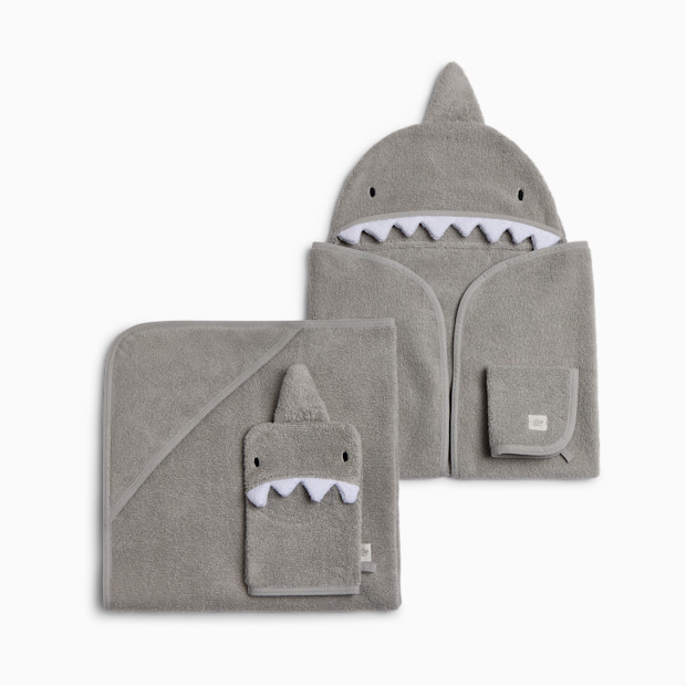 Tiny Kind Cozy Critter Organic Cotton Bath Time 4-Piece Set.